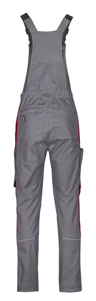 3033 4PROTECT® Workwear Latzhose, grau/rot