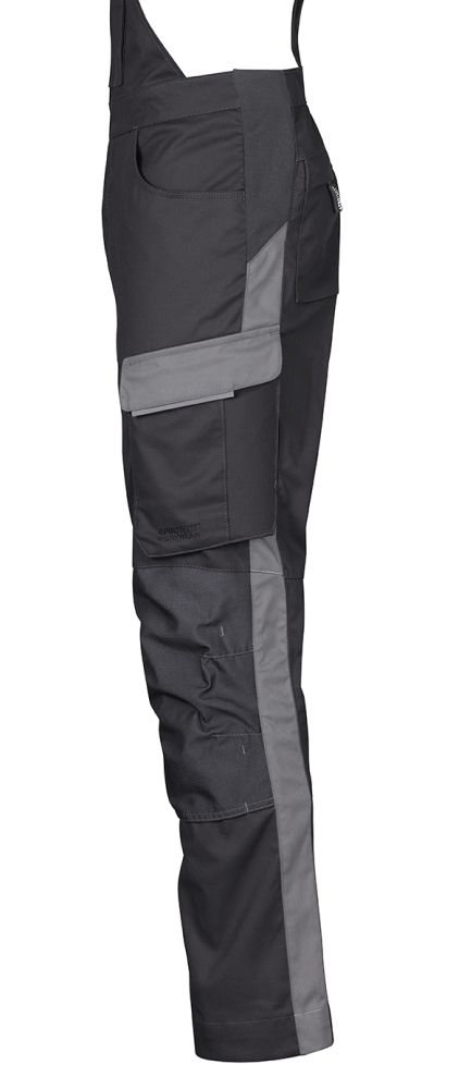 3038 4PROTECT® Workwear Latzhose, schwarz/grau