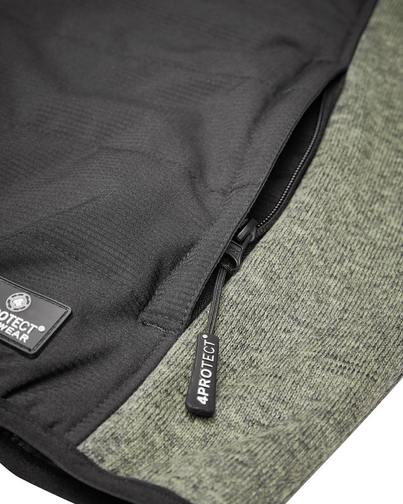 3316 4PROTECT® Hybrid-Jacke, schwarz/olive