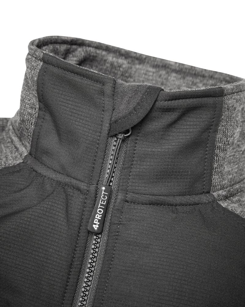 3318 4PROTECT® Hybrid-Jacke, schwarz/grau
