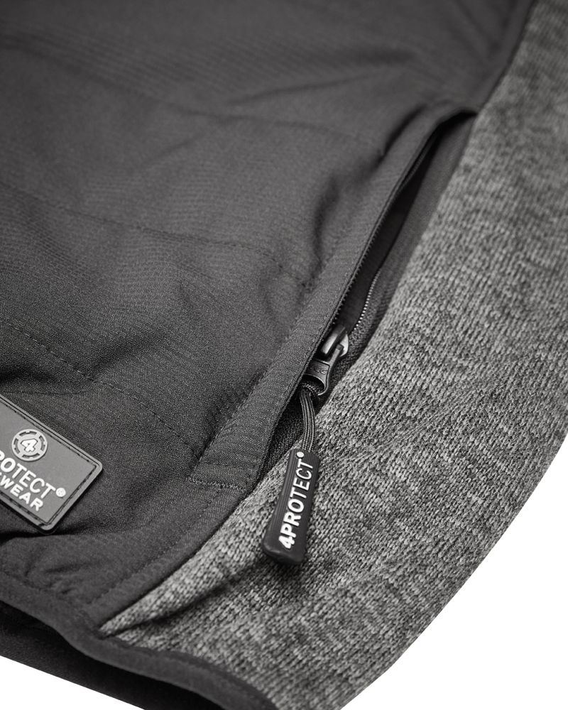 3318 4PROTECT® Hybrid-Jacke, schwarz/grau