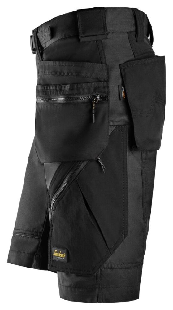 6904 Arbeitsshorts+ mit Holstertaschen | 0404 black/black