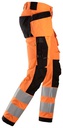 6243 Warnschutz-Stretchhose (High-Vis Kl. 2) mit Holstertaschen