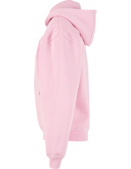BY445 Ladies Loose Fit Zip Hoody | Soft Pink