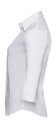 796.00 Ladies' 3/4 Sleeve Easy Care Fitted Shirt | white