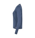 S671 SEVEN SEAS The knit | v-neck | Damen, Detailansicht 2 in der Farbe blau meliert