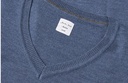 S671 SEVEN SEAS The knit | v-neck | Damen, Detailansicht 3 in der Farbe blau meliert