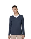 S671 SEVEN SEAS The knit | v-neck | Damen, Detailansicht 4 in der Farbe blau meliert