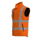 BWRWS100 Warnschutz Softshell Bodywarmer Detail 2