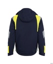 300599 Itaqui Winterjacke, Detailansicht 2 in der Farbe nachtblau/neongelb
