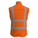 BWRWS100 Warnschutz Softshell Bodywarmer Detail 1