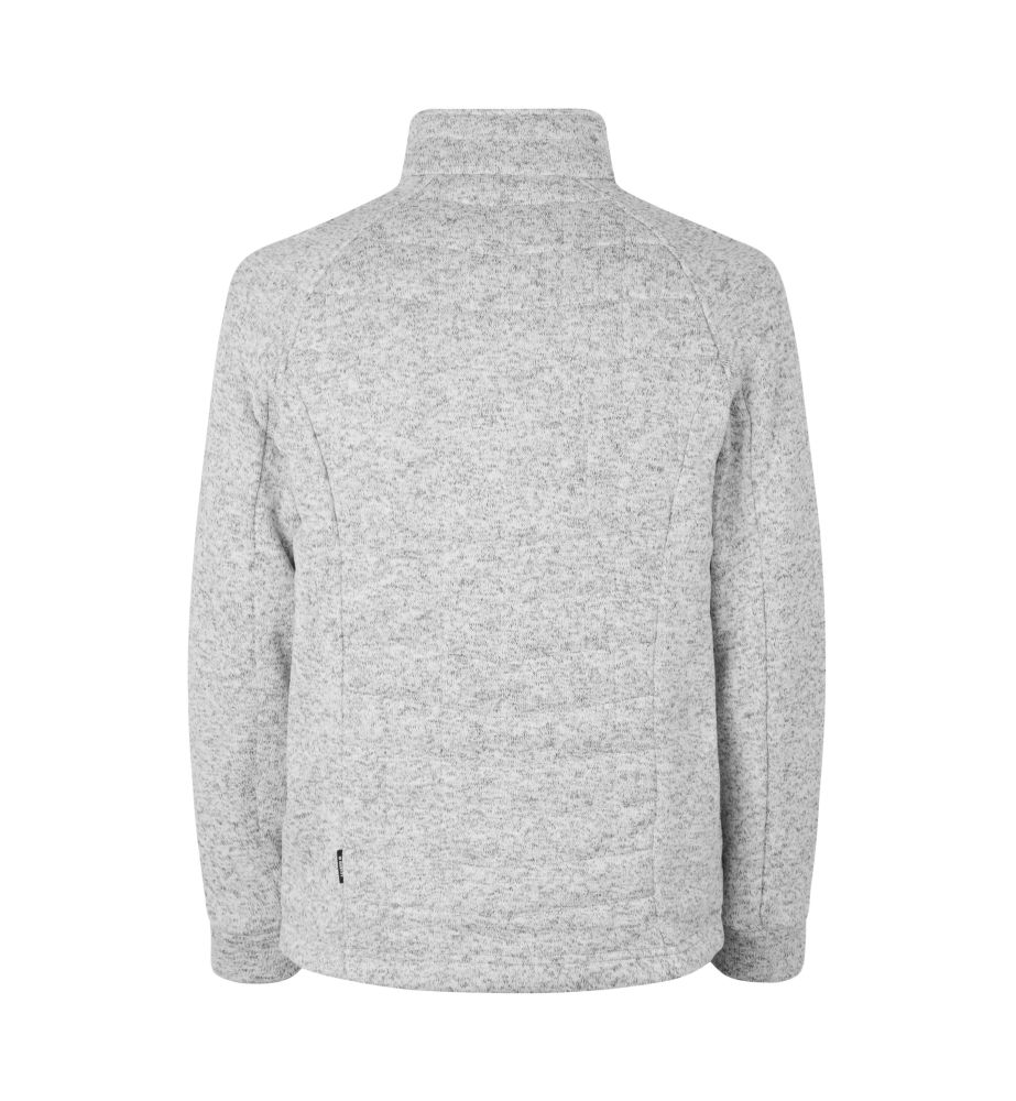 0826 Fleecejacke | Gesteppt | grau meliert-3XL (sdVr) Detail 2