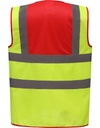 79.W100 | Yolo HVW100 Hi-Vis Warnweste | red/hi-vis yellow (YK100) Detail 1