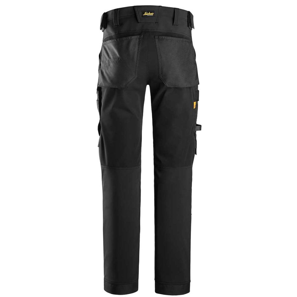 6375 AllroundWork, 4-Wege-Stretchhose, Detailansicht 1 in der Farbe 0404 black/black