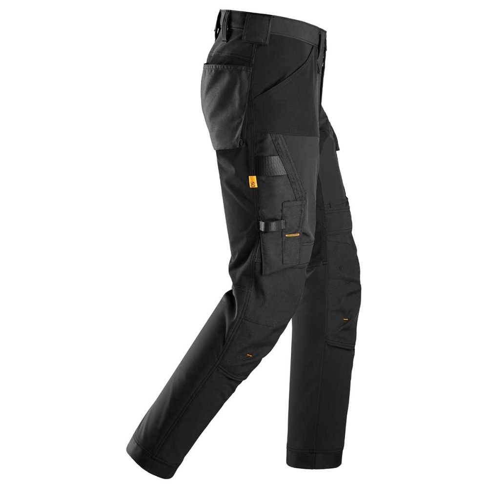 6375 AllroundWork, 4-Wege-Stretchhose, Detailansicht 3 in der Farbe 0404 black/black