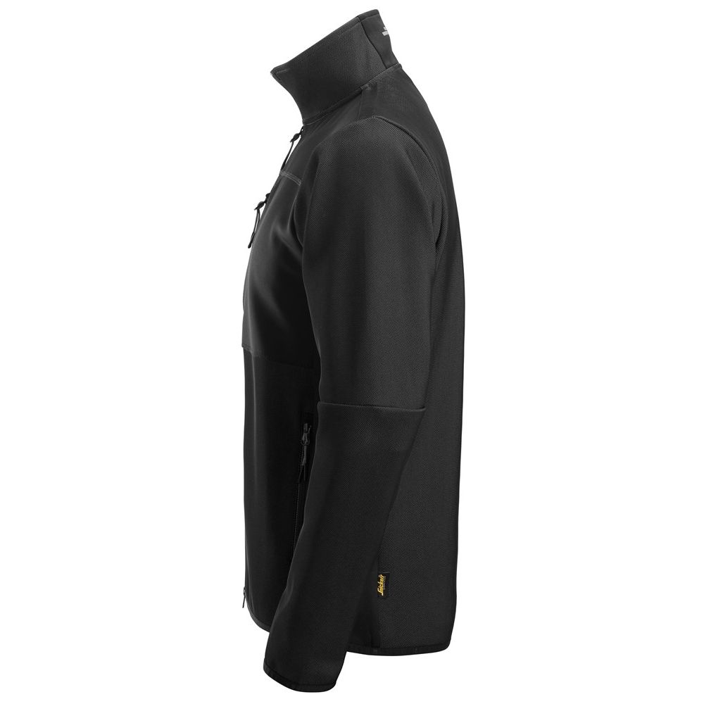 8045  FlexiWork, Zwischenschicht-Jacke mit durchgehendem Reißverschluss, Detailansicht 2 in der Farbe 0404 black/black