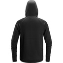 8405 FlexiWork, Midlayer-Kapuzenjacke mit durchgehendem Reißverschluss, Detailansicht 1 in der Farbe 0404 black/black