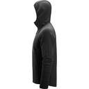 8405 FlexiWork, Midlayer-Kapuzenjacke mit durchgehendem Reißverschluss, Detailansicht 2 in der Farbe 0404 black/black