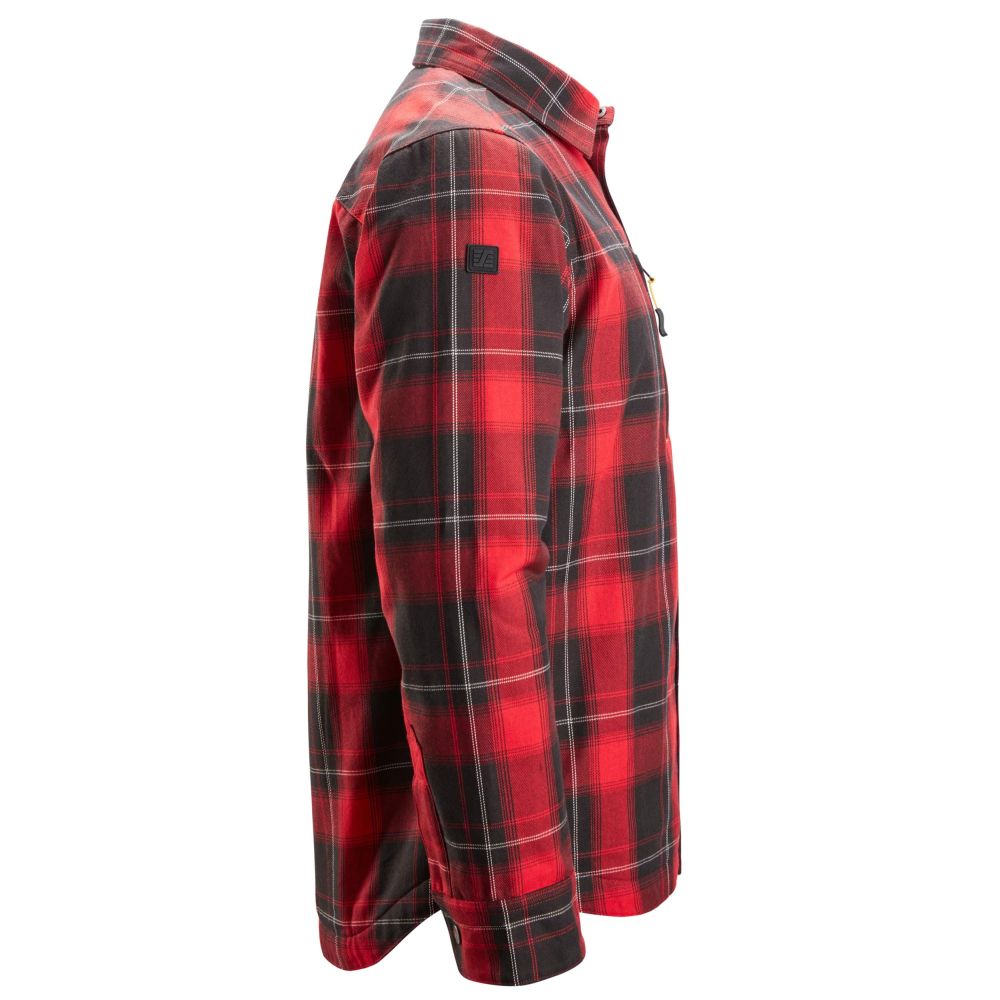 8522  AllroundWork, Isoliertes Hemd, Detailansicht 2 in der Farbe 1604 chili red/black
