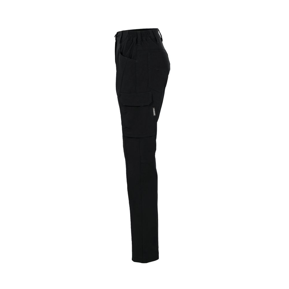 3833 Stretchy Damen Hose, schwarz Detail 3