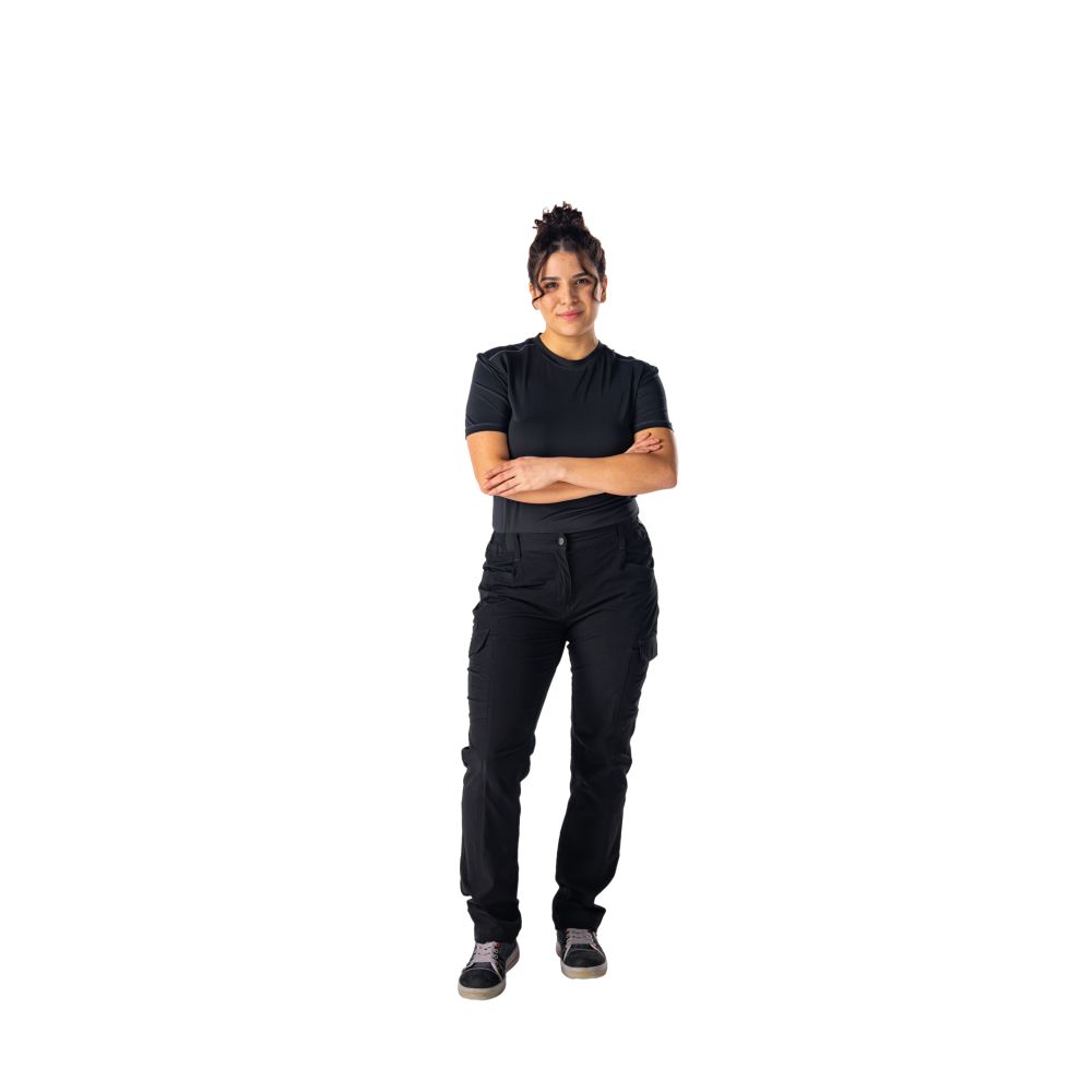 3833 Stretchy Damen Hose, schwarz Detail 4