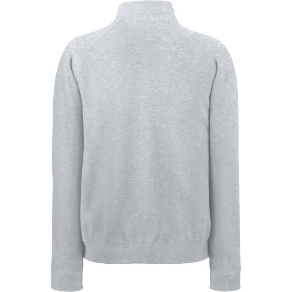 16.2032 heather grey F.O.L. Premium Zip Neck Raglan Sweatshirt (261.01) Detail 1