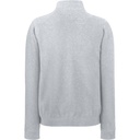 16.2032 heather grey F.O.L. Premium Zip Neck Raglan Sweatshirt (261.01) Detail 1