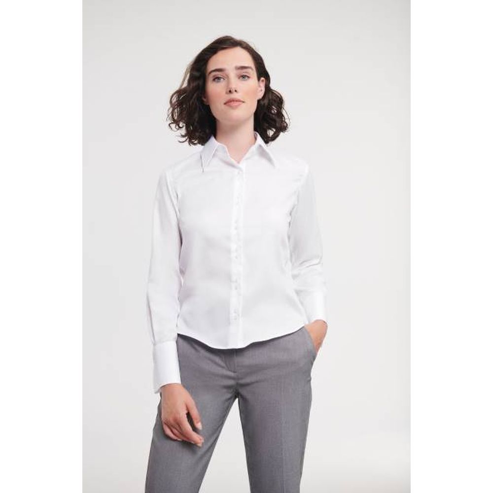 11.956F | Russel Athletic Bluse langarm | white (796.00) Detail 3