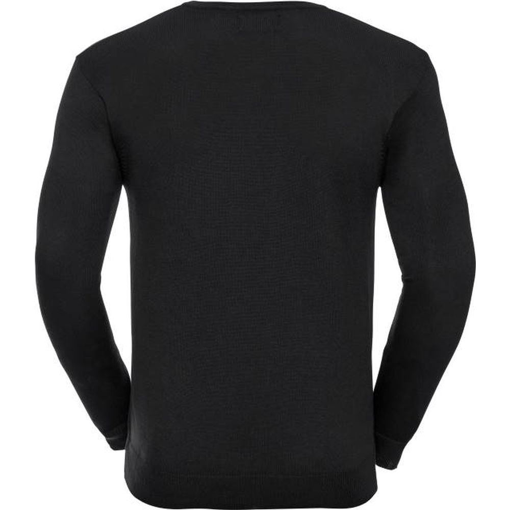 11710M00200 11.710M | Russel Athletic 710M V-Ausschnitt Strickpullover (762.00), Detailansicht 1 in der Farbe schwarz