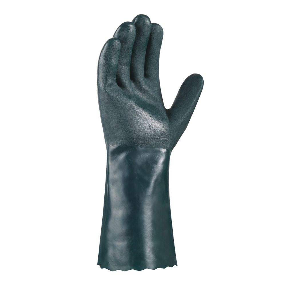 2142 Chemikalienschutz-Handschuhe PVC GRÜN Detail 2