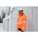4WS-9097 HI-VIS Winterjacke | Stretch, Detailansicht 3 in der Farbe 05/07 hi-vis orange/schwarz