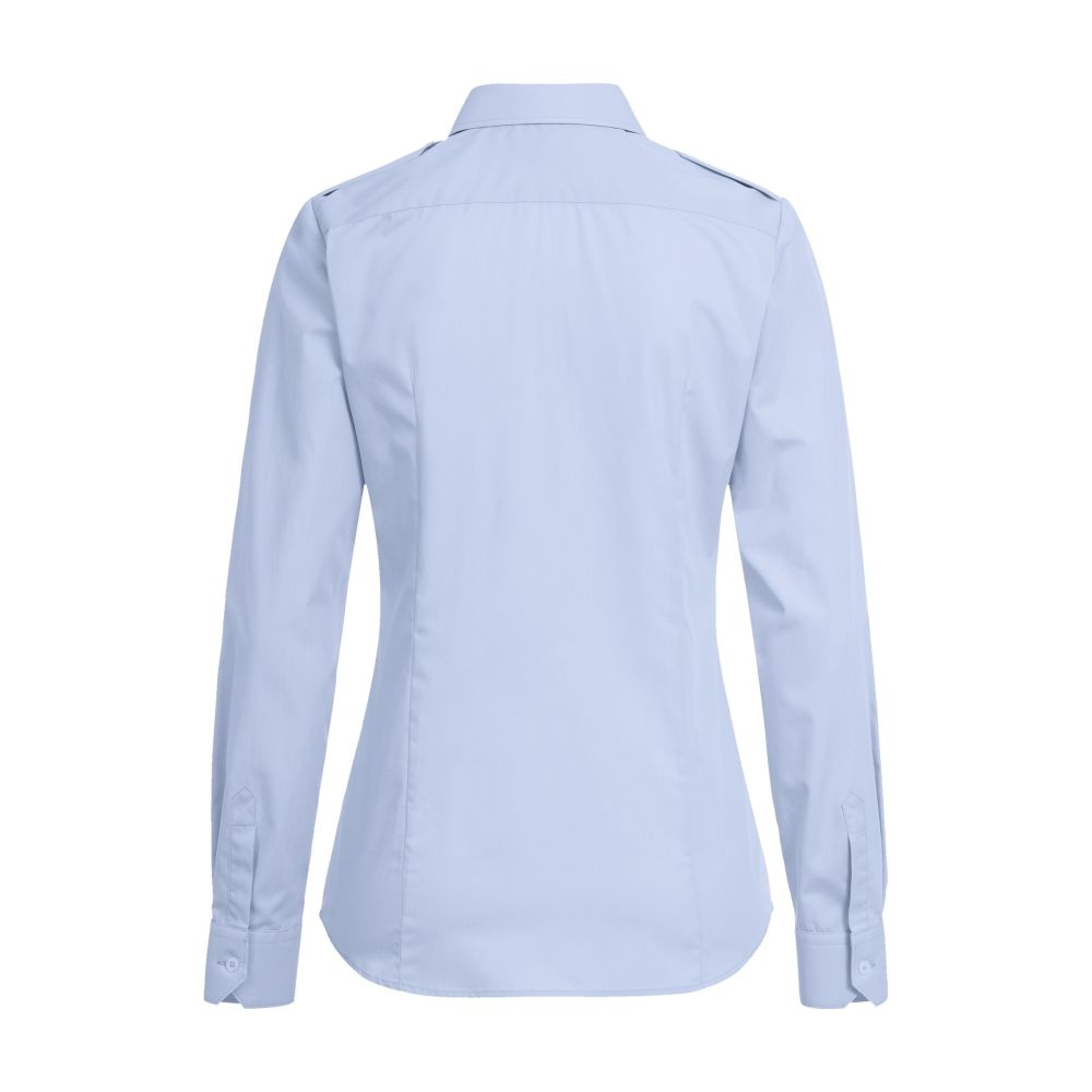 6570.1450 Damen-Pilotbluse 1/1 RF Simple, Detailansicht 1 in der Farbe 029 bleu