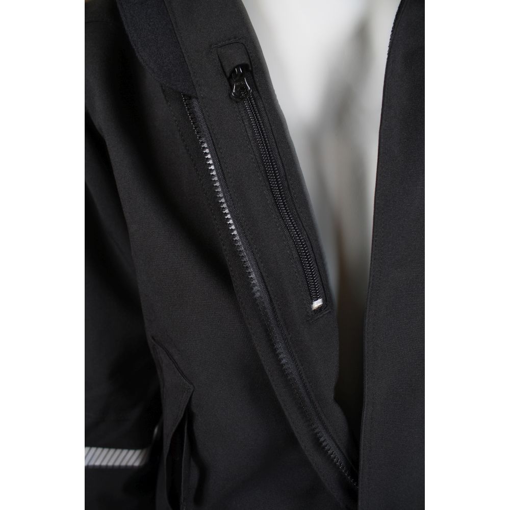 4WS-4057 Stretch-Regenjacke | atmungsaktiv, Detailansicht 2 in der Farbe 07 schwarz