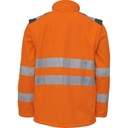 116504R Warnschutz-Softshelljacke, Ärmel abnehmbar, Detailansicht 1 in der Farbe 037 fl. orange/grey