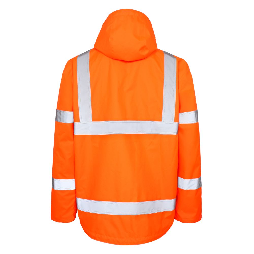 FOX6055 Hi-Vis Regenjacke, Detailansicht 1 in der Farbe 05 hi-vis orange