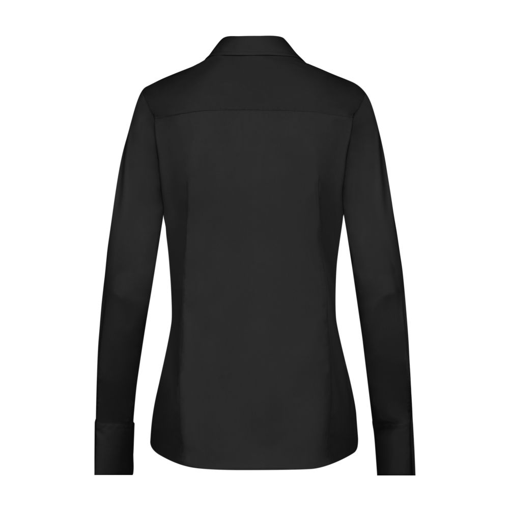 6515.1120 Damen-Bluse 1/1 RF Basic, Detailansicht 1 in der Farbe 010 schwarz