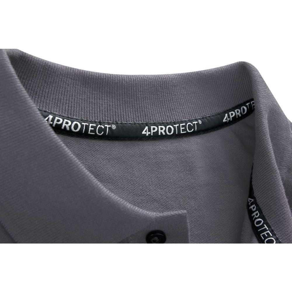 3927 4PROTECT® Polo-Shirt Herren, grau Detail 2