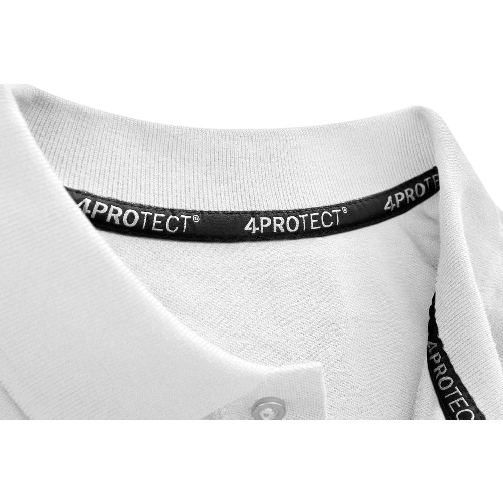 3924 4PROTECT® Polo-Shirt Herren, weiß Detail 1