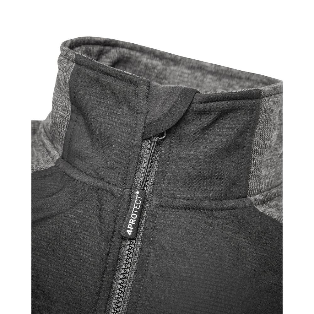 3318 4PROTECT® Hybrid-Jacke, schwarz/grau Detail 4