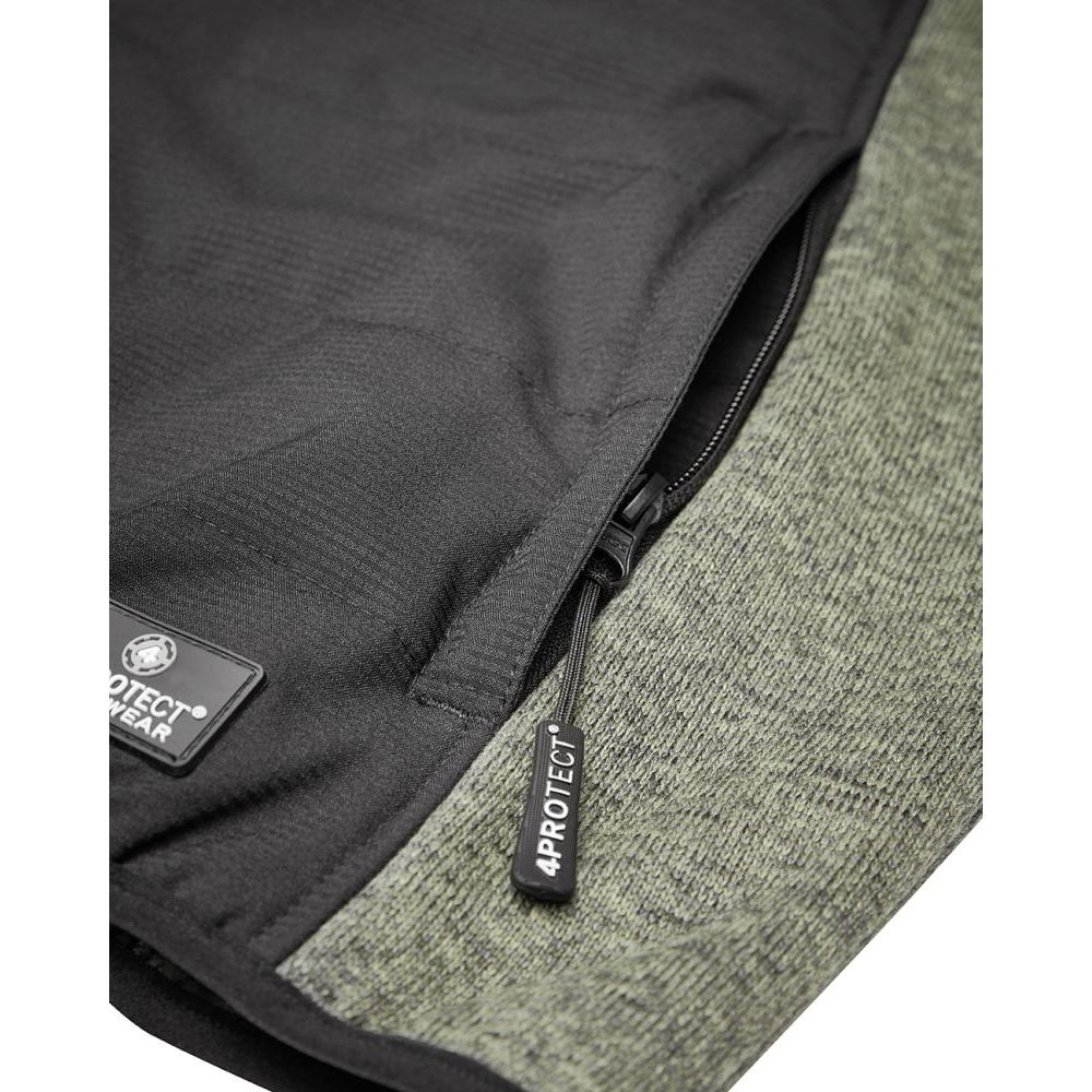 3316 4PROTECT® Hybrid-Jacke, schwarz/olive Detail 3