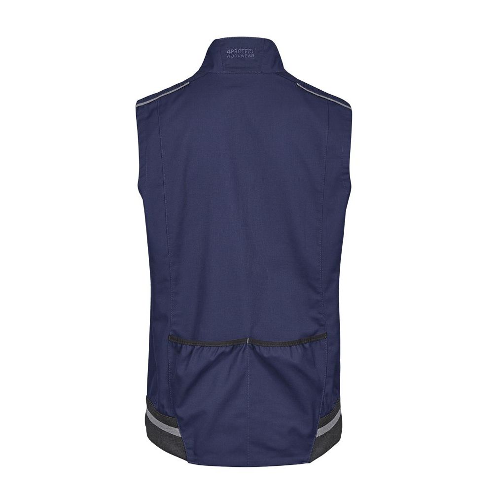 3021 4PROTECT® Workwear Weste, navy/navy Detail 1