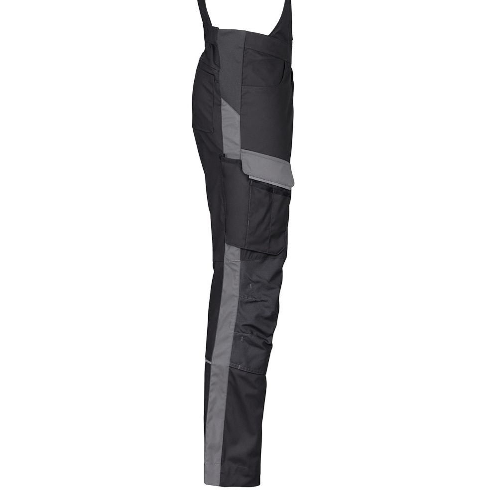 3038 4PROTECT® Workwear Latzhose, schwarz/grau Detail 2