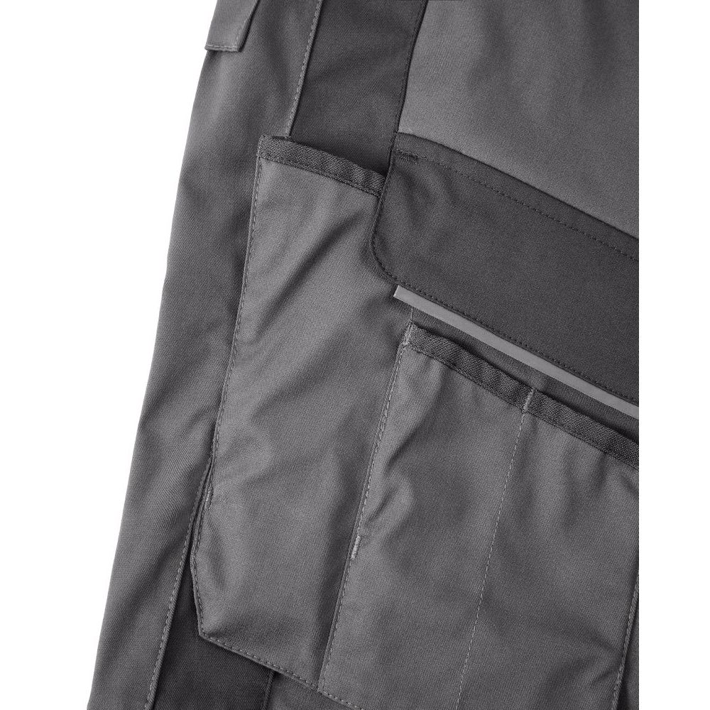3057 4PROTECT® Workwear Hose, grau/schwarz Detail 6