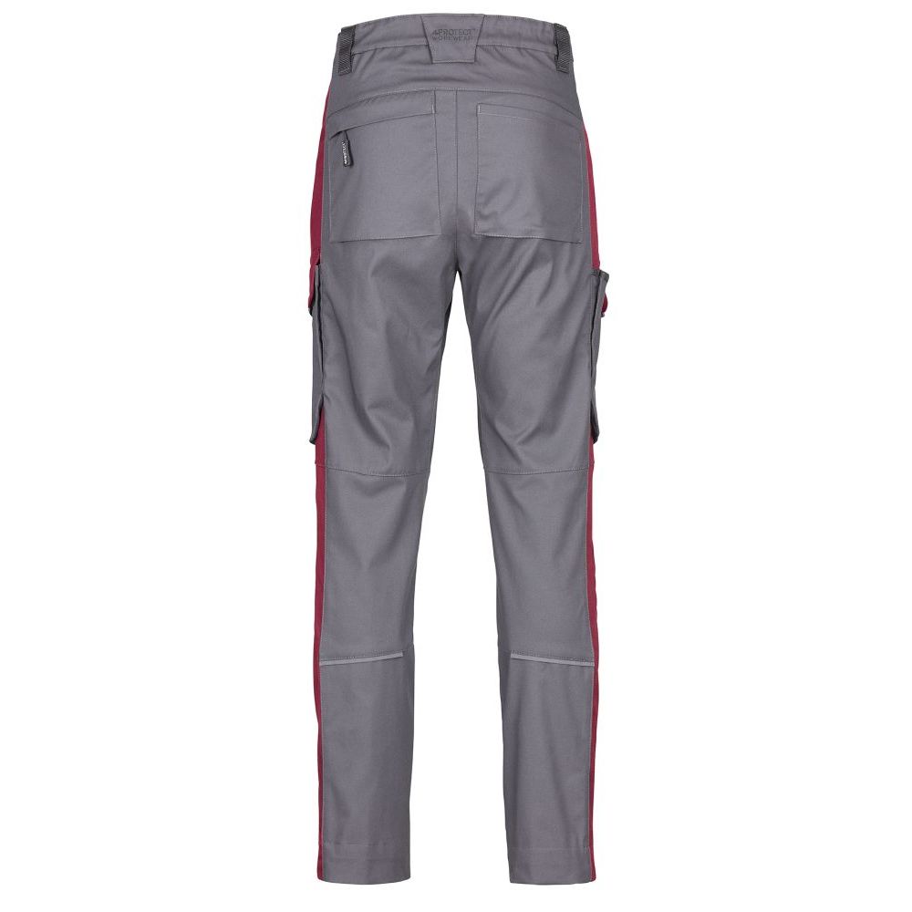 3053 4PROTECT® Workwear Hose, grau/rot Detail 1