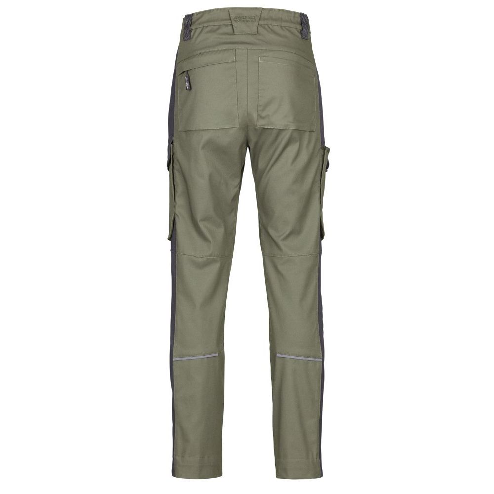 3050 4PROTECT® Workwear Hose, olive/schwarz Detail 1