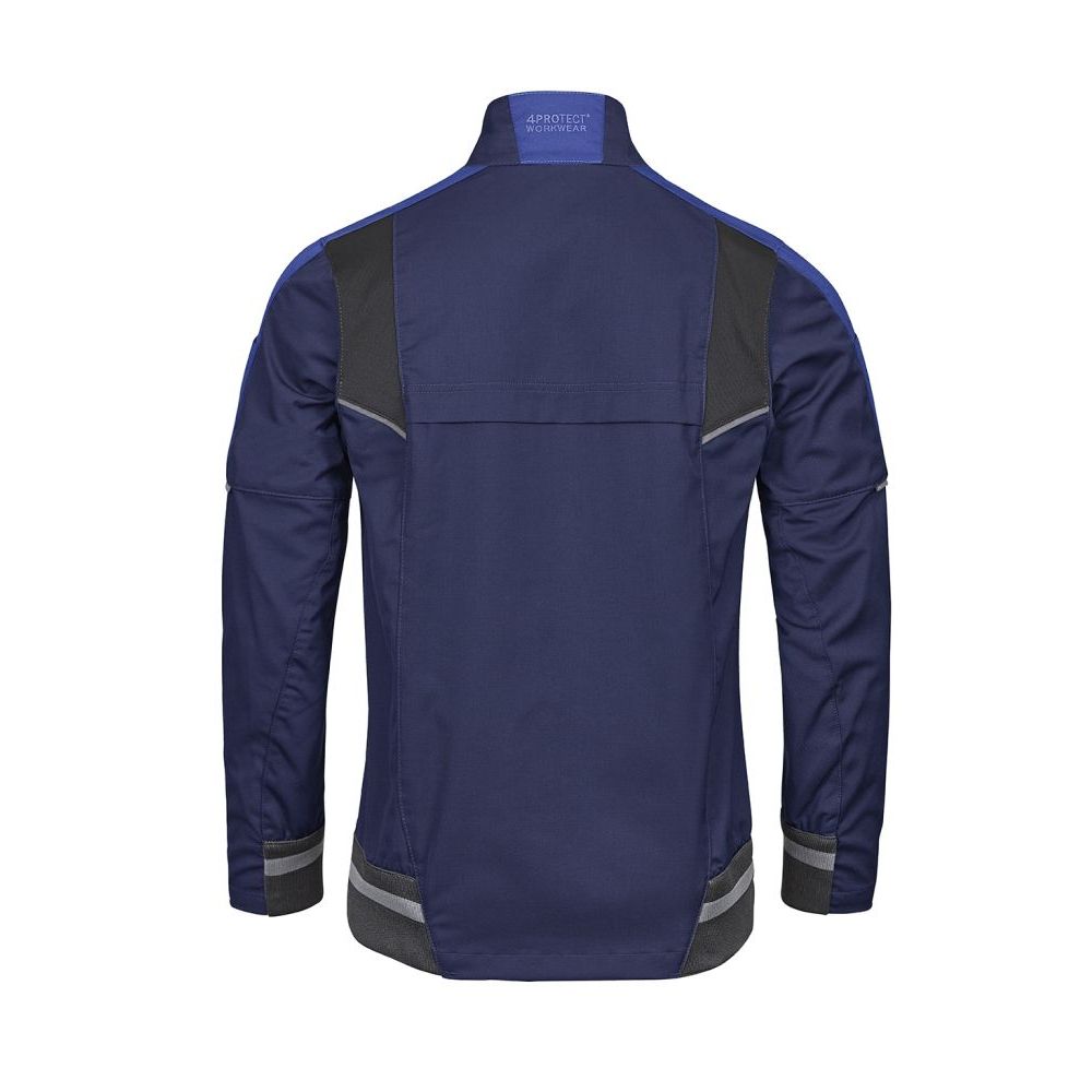 3012 4PROTECT® Workwear Bundjacke, navy/royal Detail 1