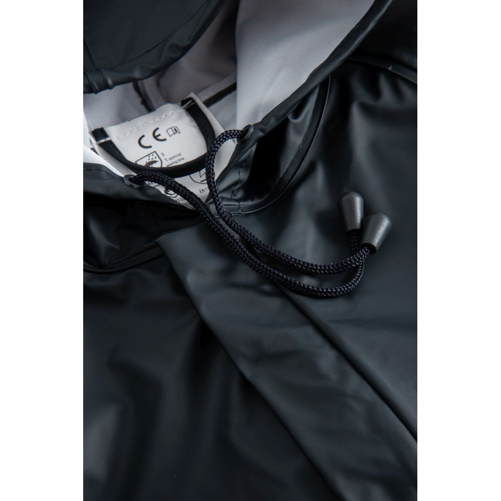 FR-LR48 Flammhemmende Regenjacke in PU-Qualität, Detailansicht 3 in der Farbe 03 marine
