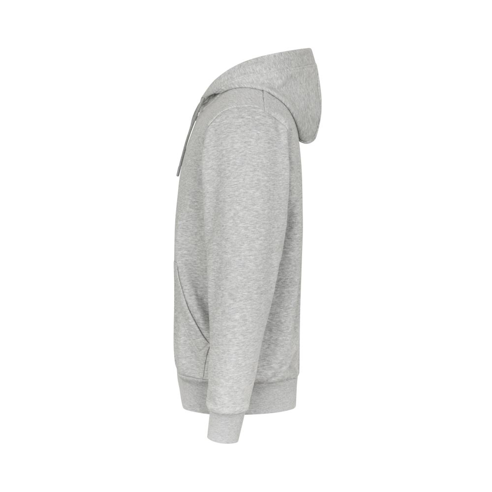 6012 Hoodie | ökologisch | Reißverschluss, Detailansicht 2 in der Farbe altgrau meliert