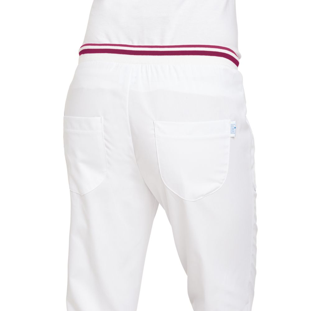 LEIBER Damen-Schlupfhose, 80cm | 08/6750, Detailansicht 1 in der Farbe 0164 weiß/beere