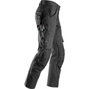 SNICKERS FlexiWork Arbeitshose+ | 6903, Detailansicht 3 in der Farbe 0404 black/black